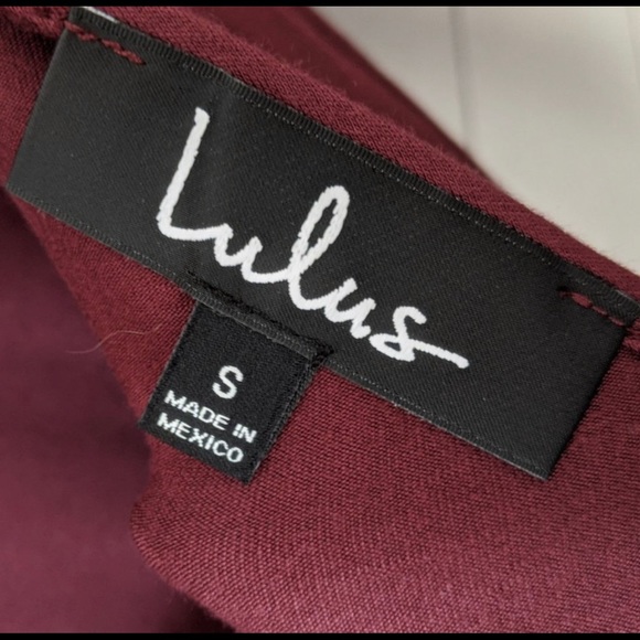 SOLD-LuLus Elegant Artistry Burgundy Bodycon Dress - Picture 9 of 9